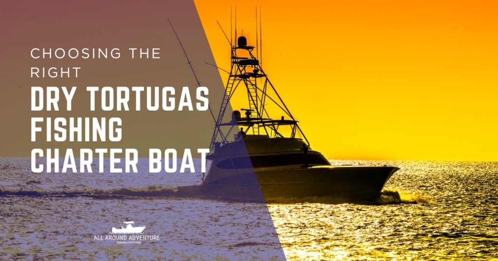 A fishing charter boat at sunset heading out for a Dry Tortugas trip.