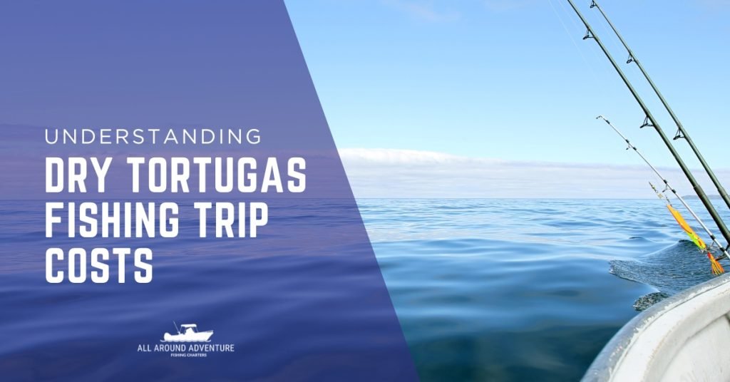 Fishing rods on a boat in open water, representing fishing trip costs.