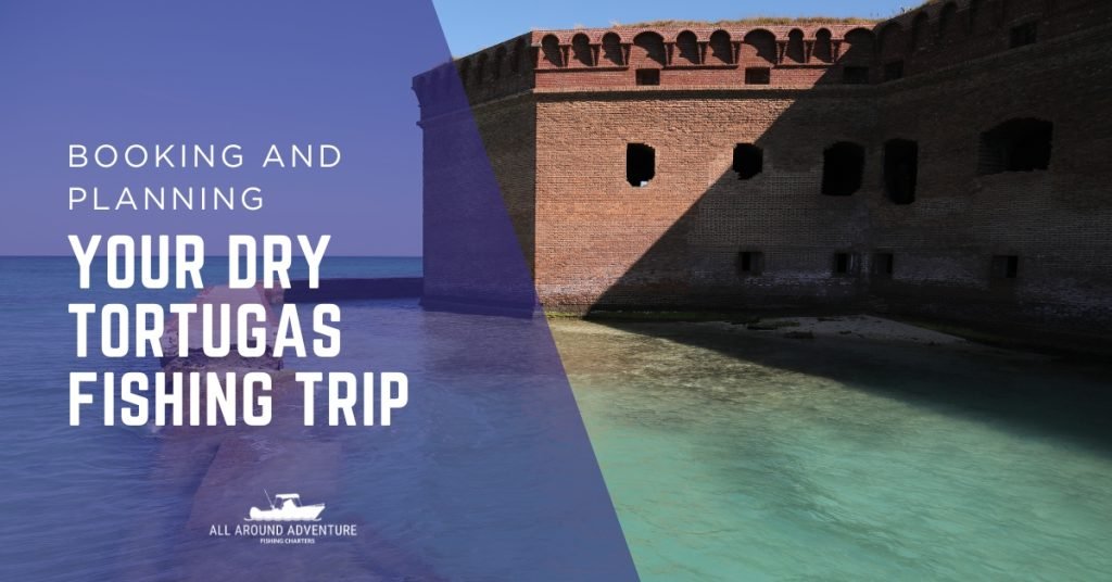 View of the fort and ocean at Dry Tortugas, showing where fishing trips take place.